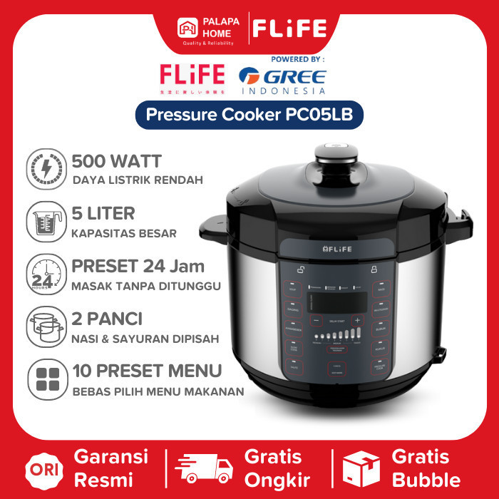Electric Pressure Cooker Flife Panci Presto Elektrik Listrik Presure