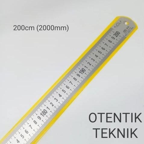 

PENGGARIS BESI 200 CM - 2000 MM - 2 METER - STEEL RULER 80 INCH