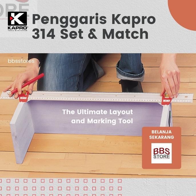 

Penggaris Kapro Tipe 314 Set & Match