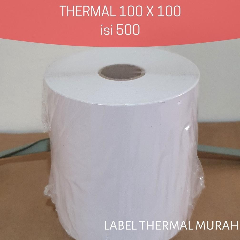 

rt-4 Label Thermal 100x100 isi 500 per roll Premium