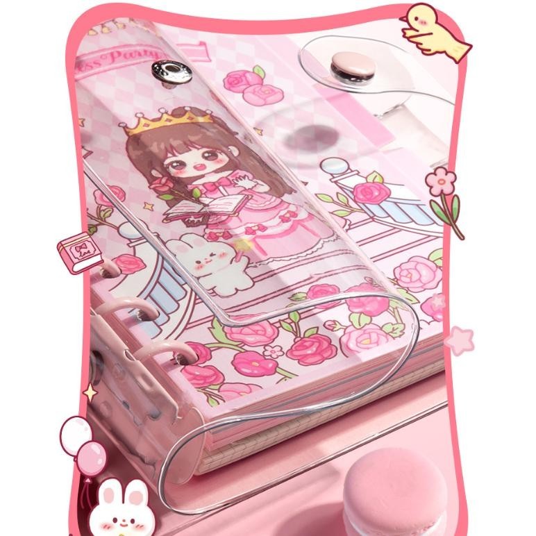 

Diskon Zumoo Princess Art Binder Set Pvc A6 Full Color Paper Planner / Binder Set Pvc A6 Dengan Loose Leaf Planner Warna Grid Pm634