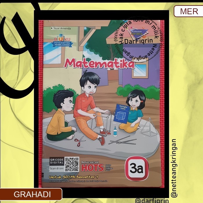 LKS Matematika Kelas 3 6 Semester 1 SD/MI KURMER Kurikulum Merdeka-Grahadi/Kartika-HOTS-Tezar
