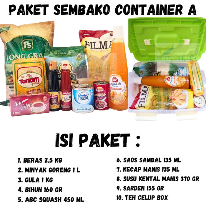 

PAKET SEMBAKO CONTAINER - RANDOM PAKET B