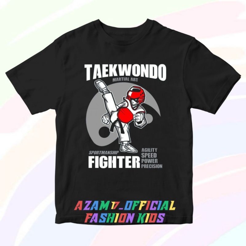 Kaos Anak Baju Anak Taekwondo Terbaru Free Nama / Kaos Tshirt Anak Taekwondo