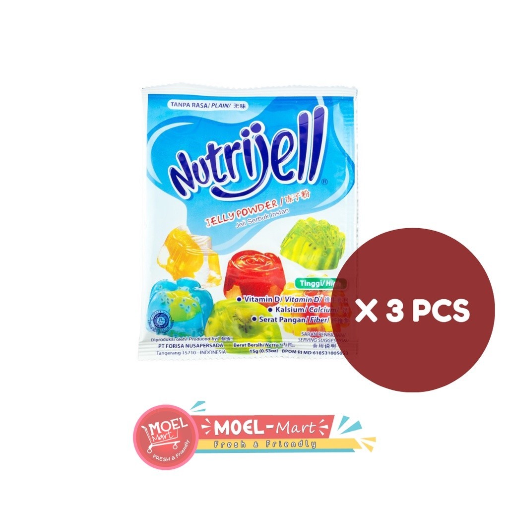 

NUTRIJELL Plain 3pcs x 15gr