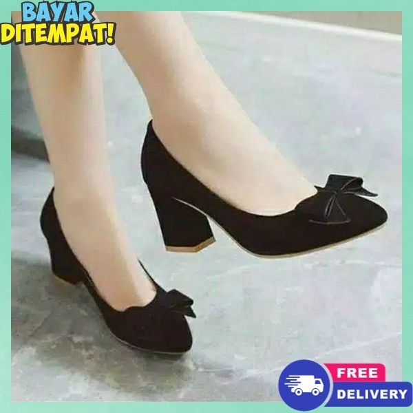 Hai Hels Bridesmaids Hay Hils High Hyel Perempuan Tertutup High Heels Wanita Kekinian Higheels Cewek