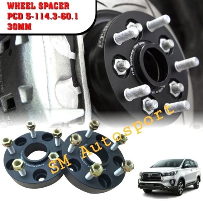 RIM SPACER ADAPTOR VELG Lubang 5 PCD 114,3-60,1 (30mm) TOYOTA Innova