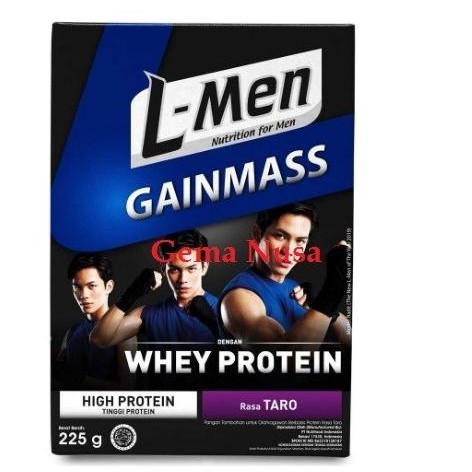Susu High Protein | L-Men Gain Mass Whey Protein Taro 225gr LJ
