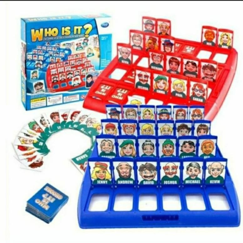 gd-90 Mainan Anak Tebak Gambar Board Game Who is it/Permainan Tebak Orang Sale