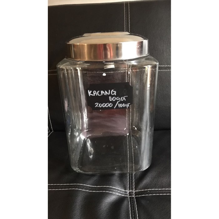 Toples Cafe B Persegi / Kotak - 9 Ltr Toples Kaca Dlx