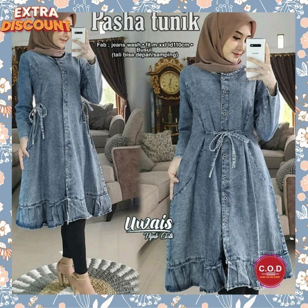 Tunik Cewek Terbaru Tunij Panjang Import 2024 Keren Dan Modis Bsju Muslim Syari Terlaris Dress Remaj