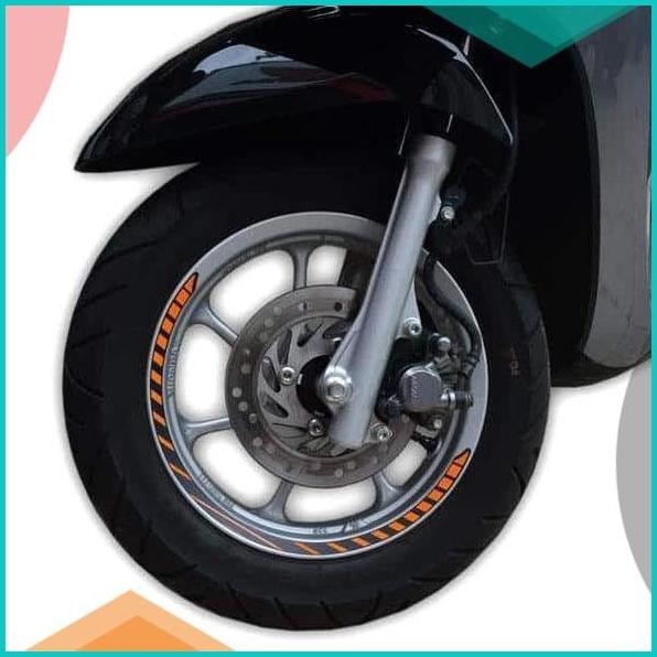 Sticker Velg (Wheel Rim) Orange Scoopy New K93 : 871X0K93A00WHI 13