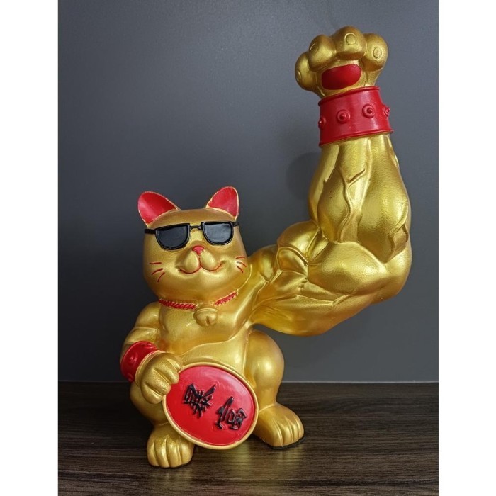 MISS.JOJO PATUNG KUCING HOKI BEROTOT/LUCKY CAT UNICORN ARM /PATUNG