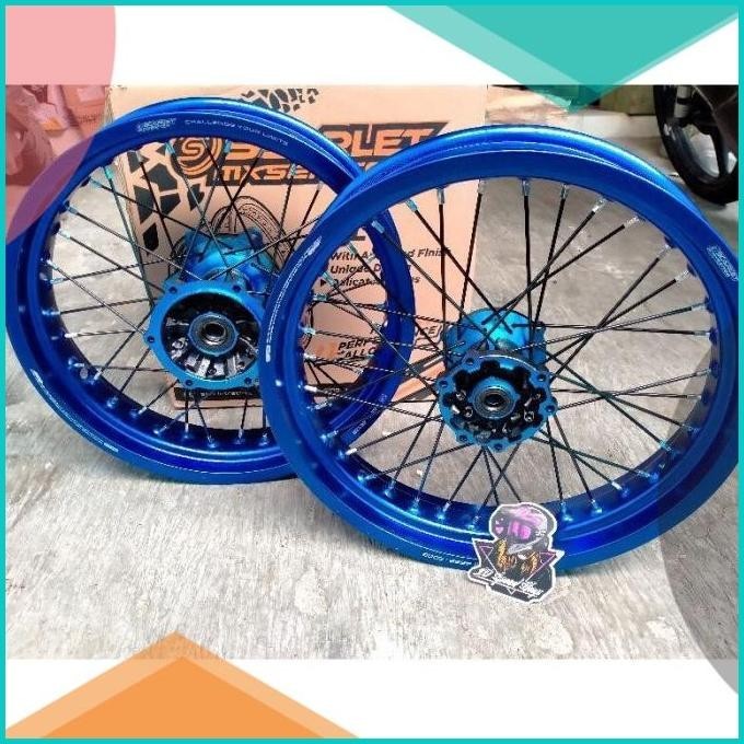 velg supermoto Wr 155 scarlet original velg set tromol scarlet wr 155