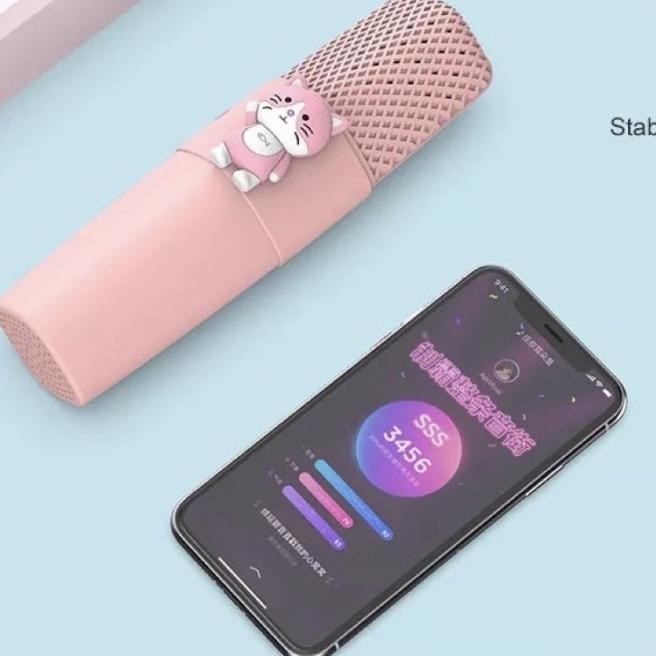 Kids Cute Microphone Speaker (Bluetooth Connect Ke Hp) Fagenor