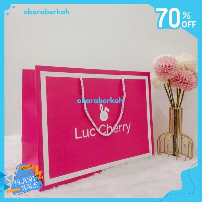 

LUCCHERRY TAS BELANJA PAPERBAG GOODIE BAG LCPAPERBAG SHOPPING BAG BAHAN BERKUALITAS !!