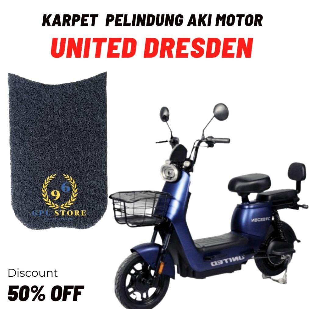 Alas kaki Karpet sepeda motor listrik United Dresden