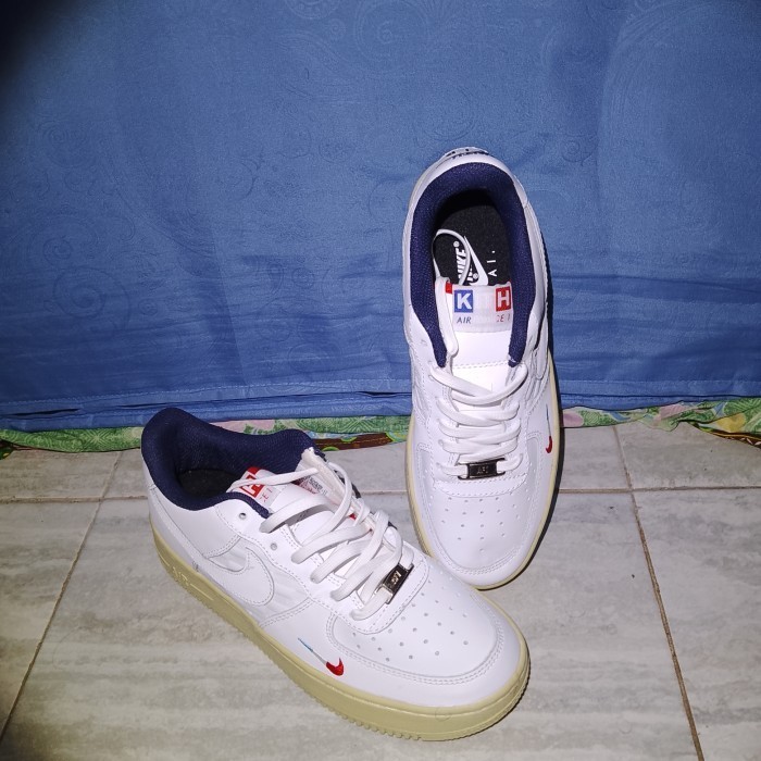 SEPATU ORIGINAL NIKE AIR FORCE 1 KITH PARIS, SECOND, LIKE NEW UK 41