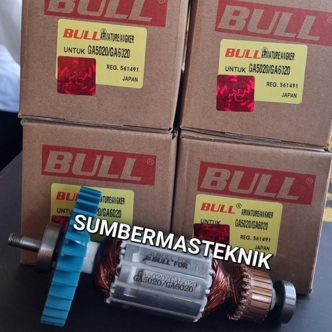 Armature Makita Ga6020 Angker Gerinda Tangan Makita 6" Ga 6020 Bull