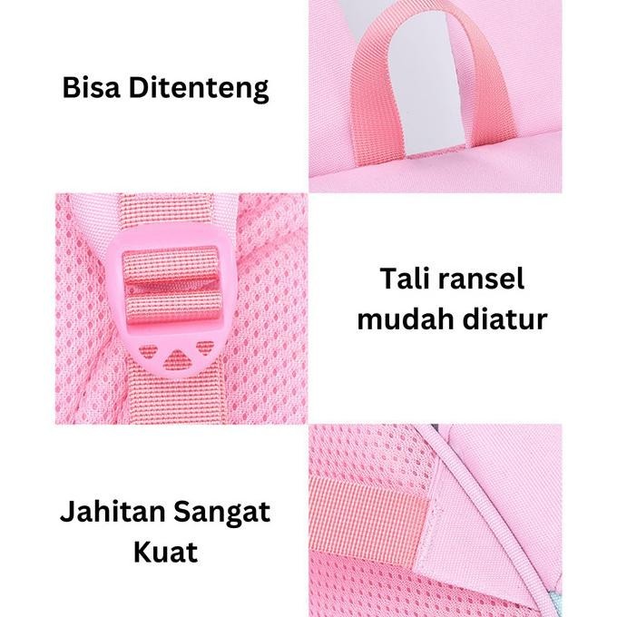 Tas Ransel Anak Perempuan / Tas Sekolah Anti Air Bisa Dijinjing