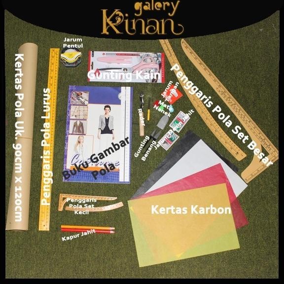 Perlengkapan Jahit - Alat Jahit - Paket Komplit Peralatan Untuk Kursus
