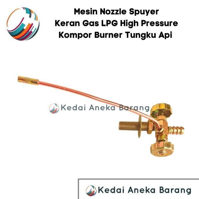 Spuyer Keran Burner Kompor Tungku Api High Pressure Tekanan Tinggi Gas