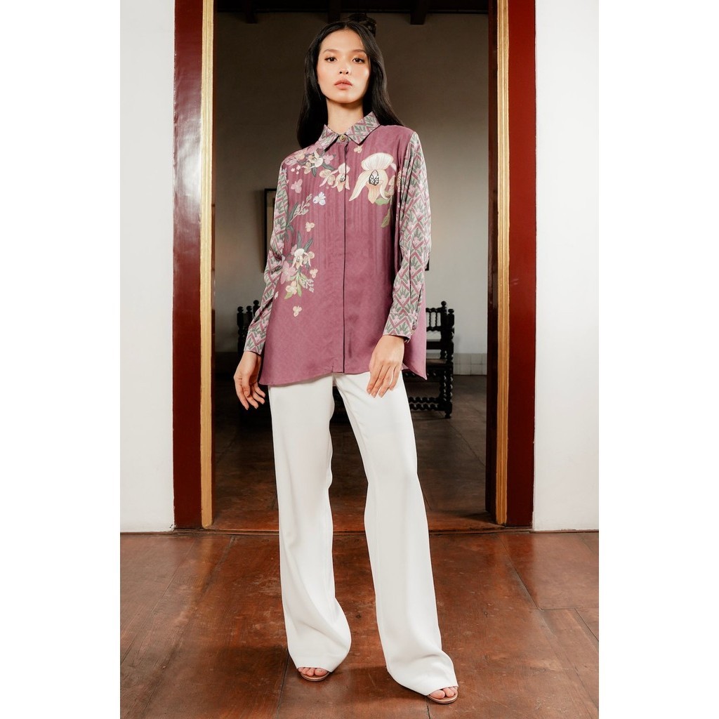 Benang Jarum - Reverie Yoke Shirt - Tea Rose