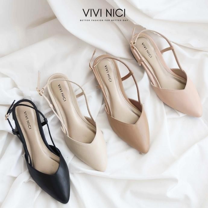 VIVI NICI - Xera Sepatu Sandal Mules Hak 3 cm