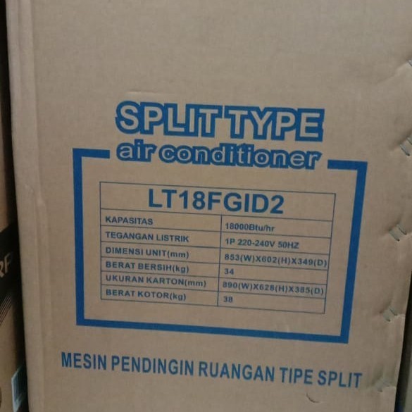~~~~~] Outdoor AC Split 2 PK Teco LT18FGID2 Freon R32 Tidak Set sama Indoor