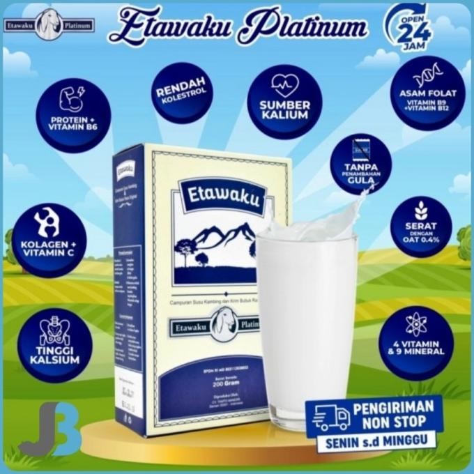 

ETAWAKU Platinum Susu Kambing dan Kreamer Bubuk Etawa 200 gram TP