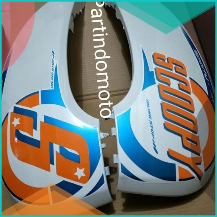body - cover body - bodi belakang scoopy fi 2013-2016 plus stiker 13m4