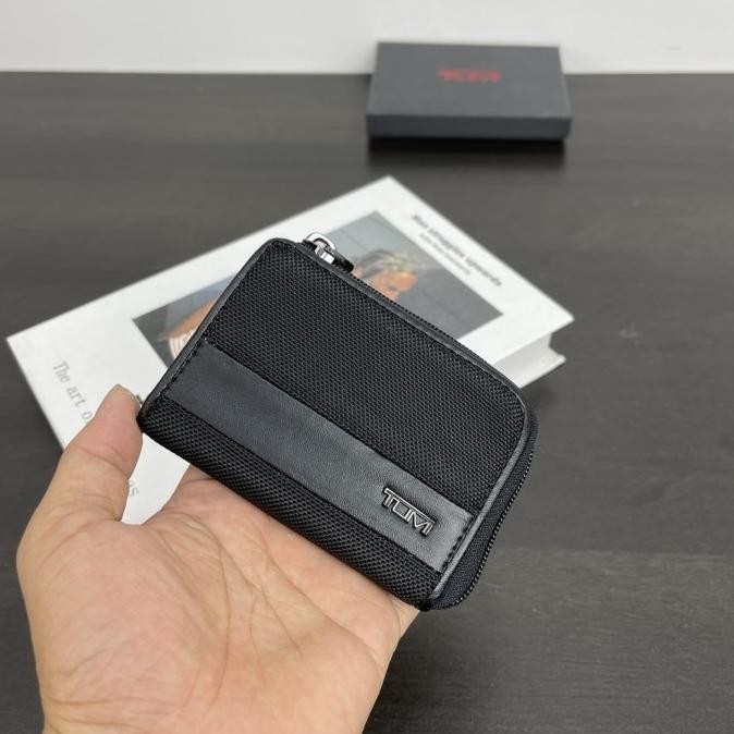 Dompet Kartu TM S L G Zip Card Case-dompet pria-dompet kartu black