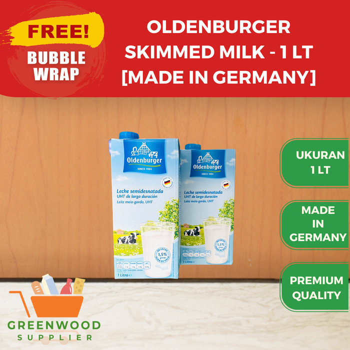 

Brom Oldenburger Uht Skimmed Milk - 1 Liter [Made In Germany]