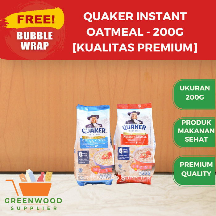 

Brom [Merah] Quaker Instant Oatmeal 200 Gram