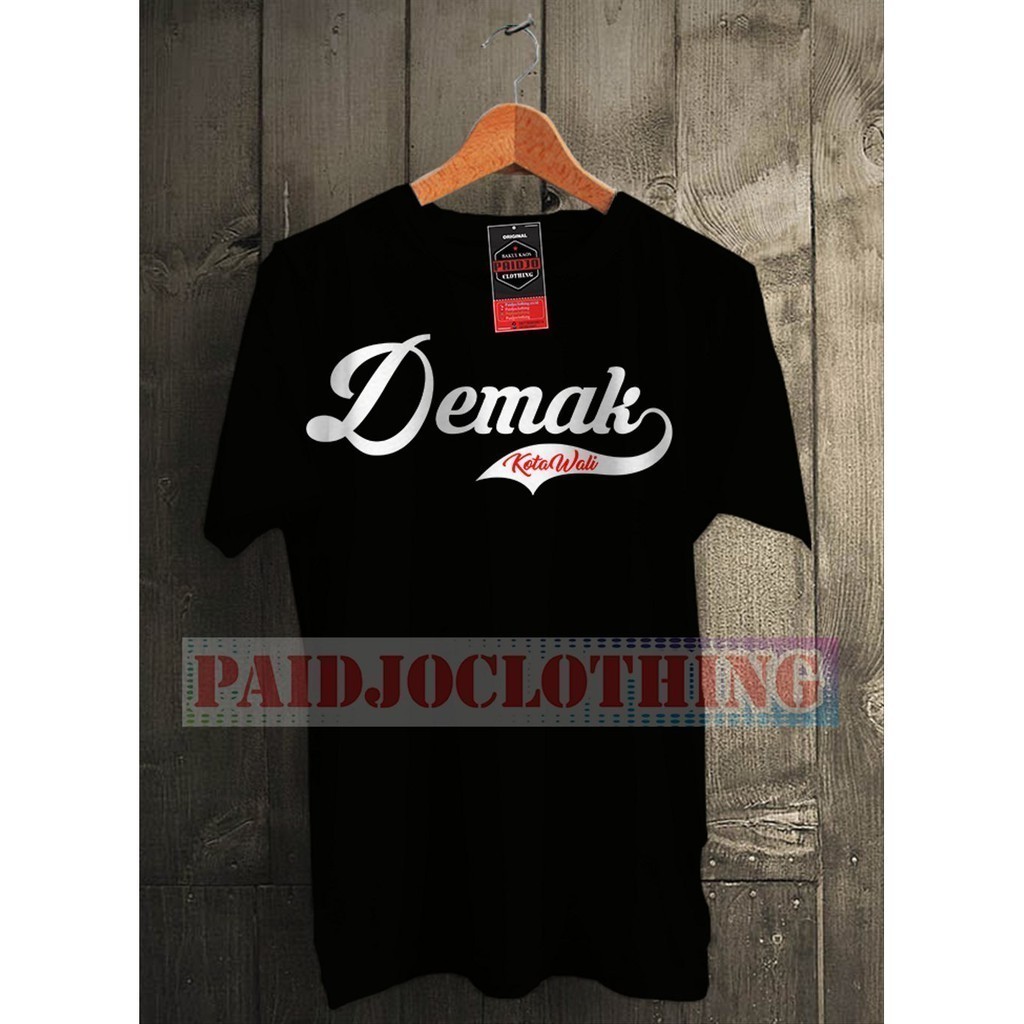 Kaos T Shirt Pria Demak Kota Wali
