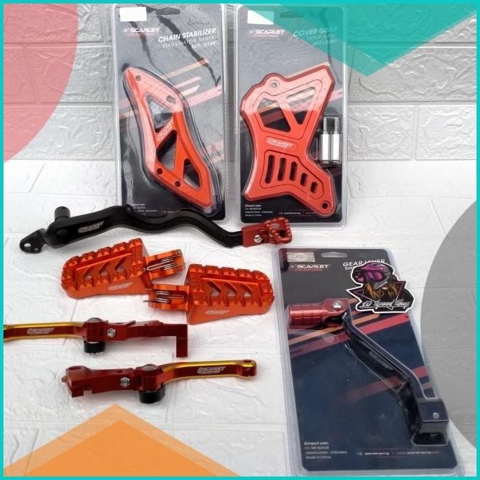 Paket Scarlet Crf 150 Pedal Rem Operan Handle Lipat Cover Gear Crf 150