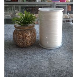 

best produk] Tali Karet Tali Elastis Putih +-1000 yard/914.4m Tali Gelang Tali Kalu