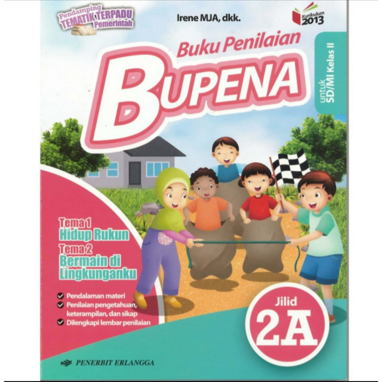 BUKU BEKAS BUPENA KELAS 2A SD ERLANGGA K13 REVISI