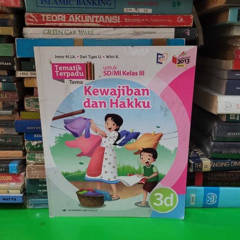 BUKU BEKAS TEMATIK TERPADU KELAS 3D SD ERLANGGA K13 REVISI