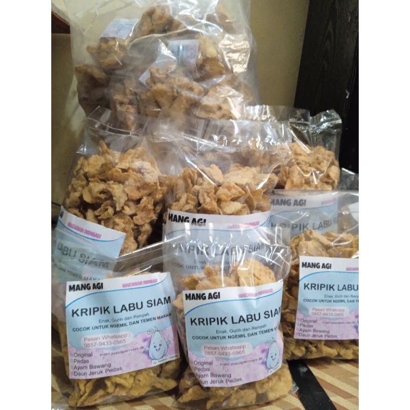 

Keripik Labu Siam Cemilan Sehat, enak renyah