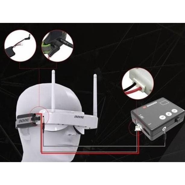 Eachine Ev100 Micro Av Recorder 1280*480 Mini Dvr 32Gb Fpv Goggles