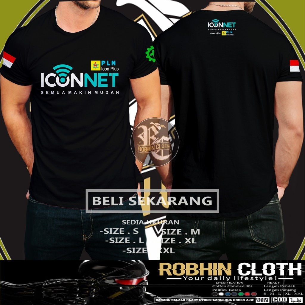 Kaos Baju ICONNET PLN Icon Plus DB Kaos Distro