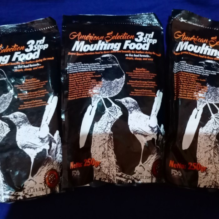 Voer Untuk Burung Mabung Ams American Selection Moulting Food 3Rd Step