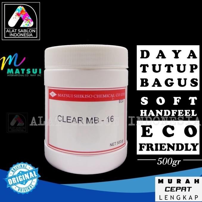 

Tinta Sablon Rubber Matsui Clear Mb 500Gr