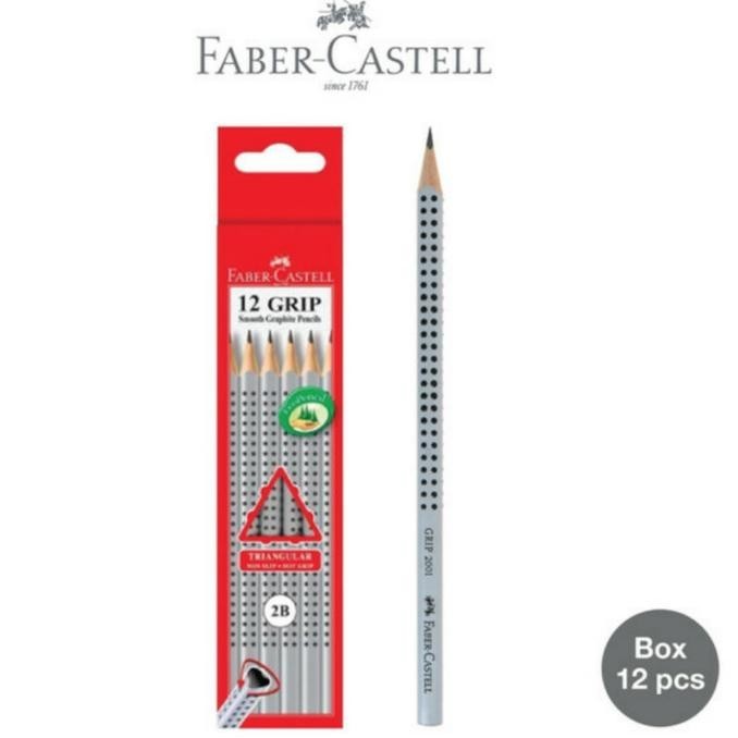 

Pensil 2B Triangular 12 Grip Faber Castell ( Per Lusin )