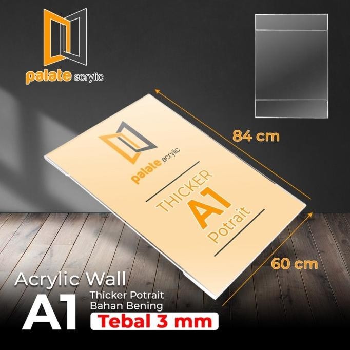 

Acrylic Wall A1 / Akrilik/ Thicker Portrait / Akrilik Dinding Kualitas Premium