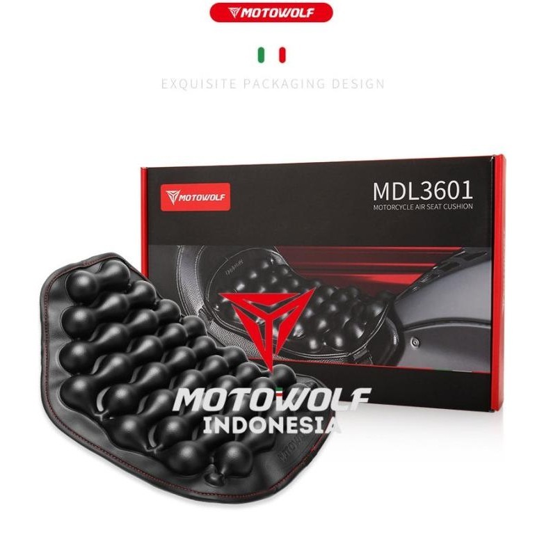 Bantalan Jok Motor Udara Motowolf Air Seat Cushion Breathable 3601