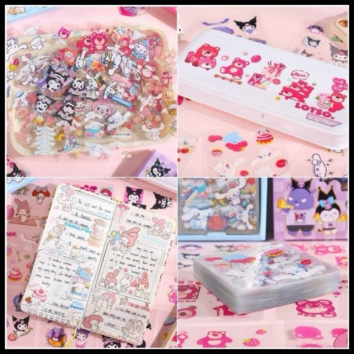 

DISKON KAWAII SANRIO PVC STICKER WATERPROOF LOTSO STIKER TAHAN AIR TEMPELAN !!!!!!!