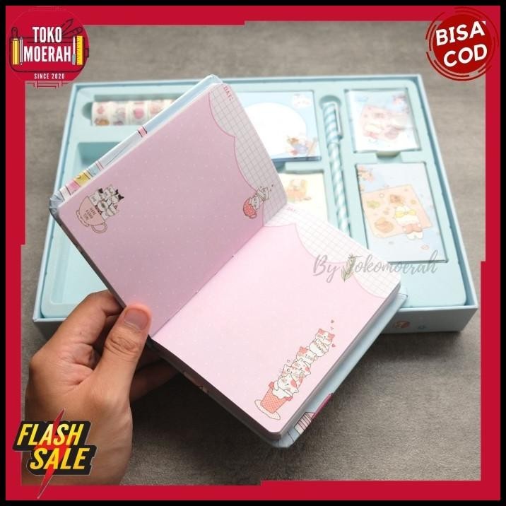 

TERMURAH PAKET JURNAL 7 IN 1 KADO PAKET ALAT TULIS BUKU PEN STIKER LUCU UNIK !!