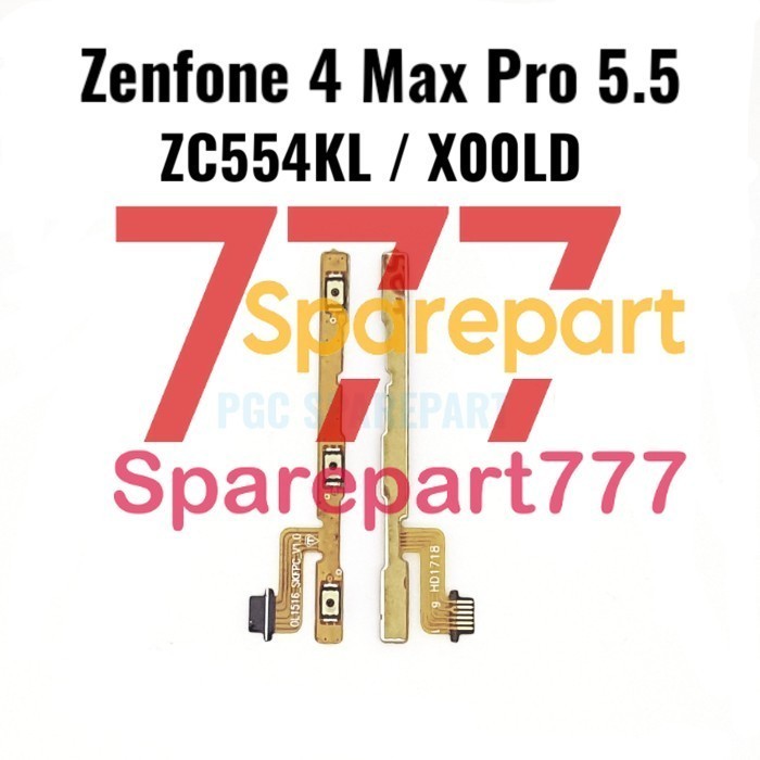 CM.ID - Flexible Konektor Volume Power On Off Zenfone 4 Max Pro 5.5 Flexibel EY145